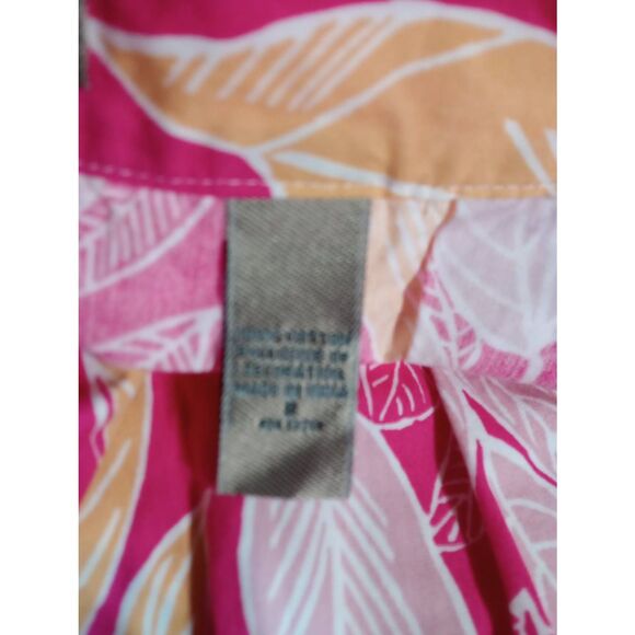 I.E Relaxed Skirt Ladies 8 Pink Tropical Knee Length - Picture 7 of 8